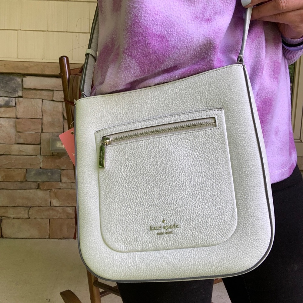 Authentic Kate spade pebbled Leather top zip Crosb - Picture 5 of 9